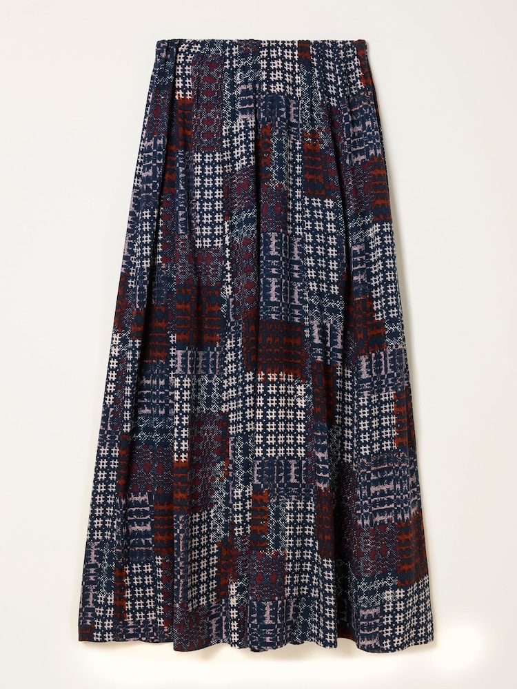 FatFace Navy Blanket Maxi Skirt - Image 6 of 6 FatFace Navy Blanket Maxi Skirt - Image 6 of 6