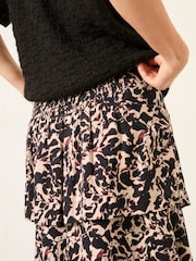 FatFace Tonia Black Animal Swirl Midi Skirt - Image 5 of 6