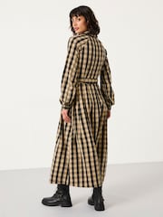 FatFace Ally Black Check Shirt Dress - Image 2 of 5