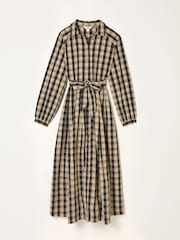 FatFace Ally Black Check Shirt Dress - Image 7 of 7