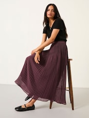 FatFace Paignton Dusky Purple Midi Skirt - Image 5 of 6