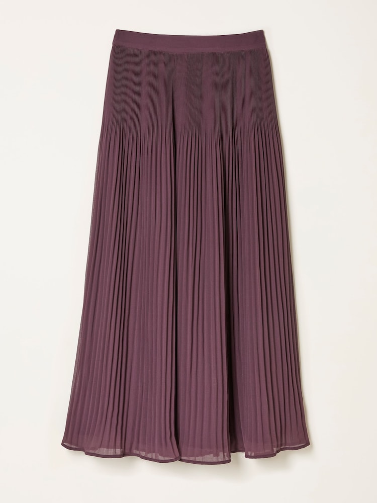 FatFace Paignton Dusky Purple Midi Skirt - Image 6 of 6