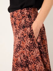 FatFace Skye Dusky Purple Vintage Texture Midi Skirt - Image 5 of 6