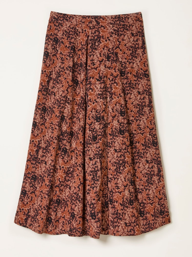 FatFace Skye Dusky Purple Vintage Texture Midi Skirt - Image 6 of 6 FatFace Skye Dusky Purple Vintage Texture Midi Skirt - Image 6 of 6