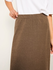 FatFace Kitty Chocolate Brown Jersey Maxi Skirt - Image 4 of 6