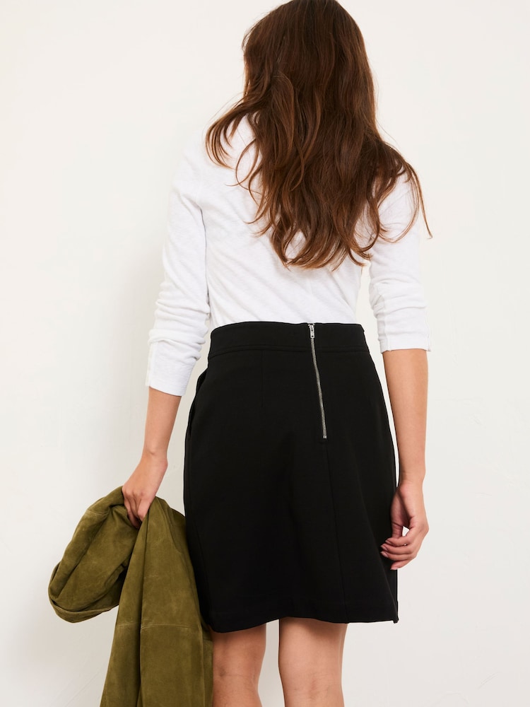 FatFace Jess Black Ponte Skirt - Image 2 of 5