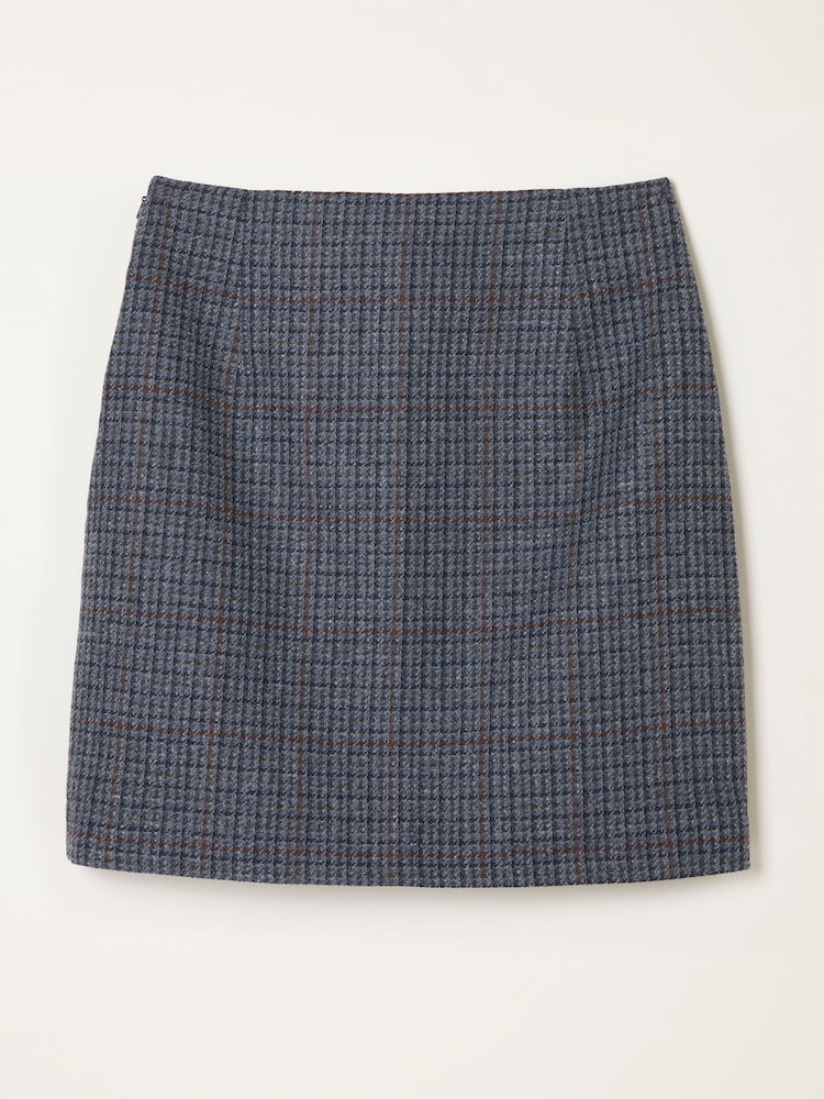 FatFace Jackie Charcoal Grey Tweed Wool Skirt - Image 7 of 7 FatFace Jackie Charcoal Grey Tweed Wool Skirt - Image 7 of 7