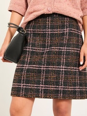FatFace Jess Navy Tweed Skirt - Image 4 of 6