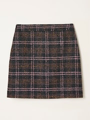 FatFace Jess Navy Tweed Skirt - Image 6 of 6