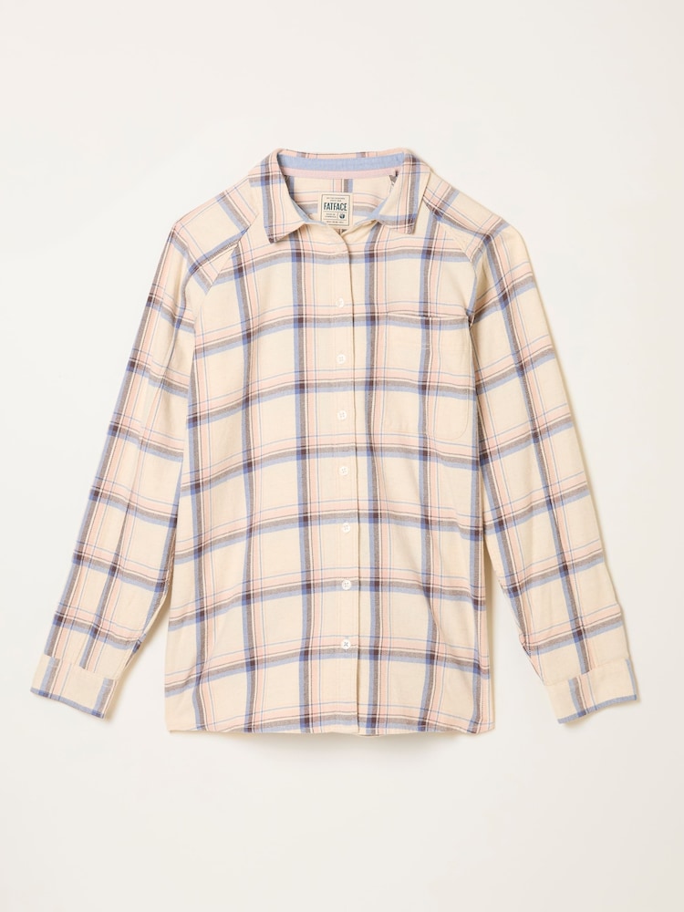 FatFace Bessie Ivory Check Shirt - Image 6 of 6 FatFace Bessie Ivory Check Shirt - Image 6 of 6