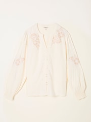 FatFace Ashley Ivory Emb Blouse - Image 6 of 6
