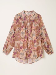 FatFace Pamala Rose Pink Patched Chintz Blouse - Image 1 of 1