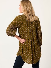 FatFace Charlie Olive Green Stitch Tunic - Image 2 of 5