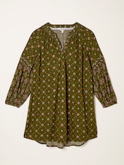 FatFace Charlie Olive Green Stitch Tunic - Image 5 of 5