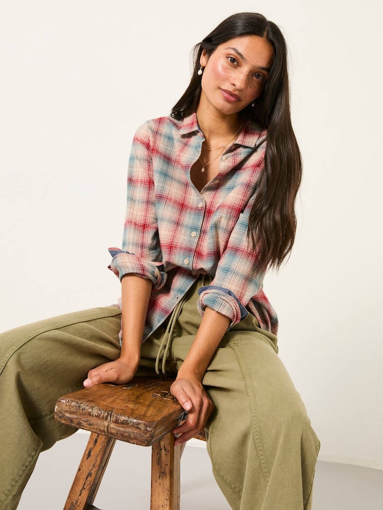 FatFace Olivia Red Check Shirt - Image 1 of 5 FatFace Olivia Red Check Shirt - Image 1 of 5