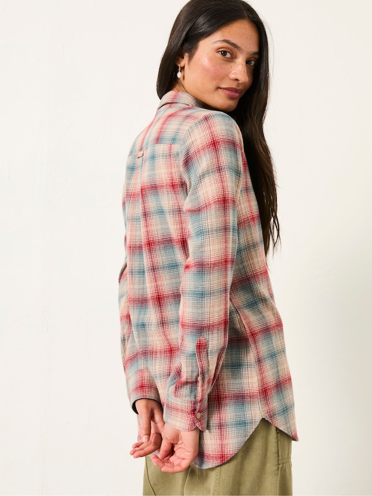 FatFace Olivia Red Check Shirt - Image 2 of 5 FatFace Olivia Red Check Shirt - Image 2 of 5