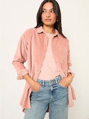 FatFace Carolin Rose Pink Cord Shirt - Image 1 of 6