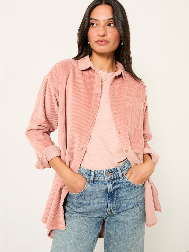 FatFace Carolin Rose Pink Cord Shirt - Image 1 of 6 FatFace Carolin Rose Pink Cord Shirt - Image 1 of 6