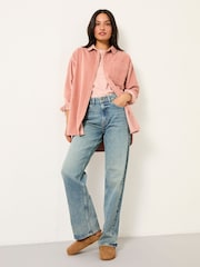 FatFace Carolin Rose Pink Cord Shirt - Image 3 of 6