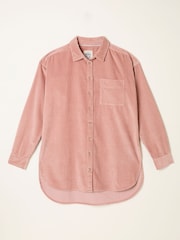 FatFace Carolin Rose Pink Cord Shirt - Image 6 of 6