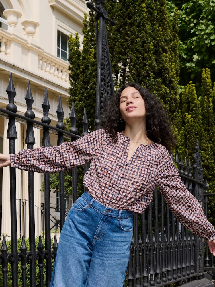 FatFace Multi Stirling Blouse - Image 1 of 6 FatFace Multi Stirling Blouse - Image 1 of 6