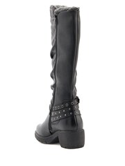 Pavers Black Long Slouch Boots - Image 3 of 4