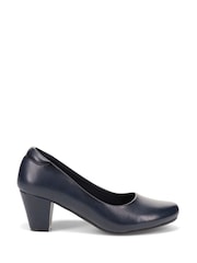 Pavers Blue Stacked Heel Court Shoes - Image 1 of 5