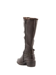 Pavers Brown Long Slouch Boots - Image 3 of 5
