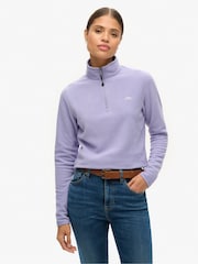 Superdry Polarfleece-Pullover mit halbem Reißverschluss - Bild 1 von 5