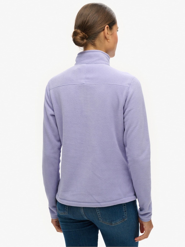 Superdry Polarfleece-Pullover mit halbem Reißverschluss - Bild 2 von 5