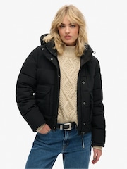 Superdry Black Everest Bomber Jacket - Image 1 of 6