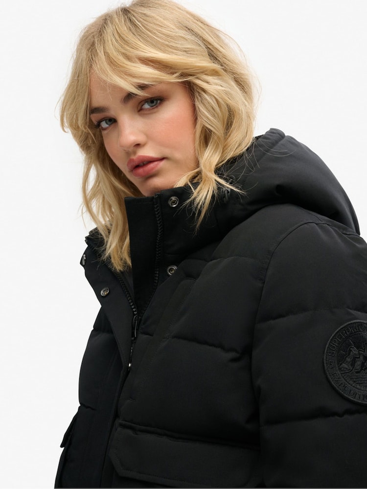 Superdry Black Everest Bomber Jacket - Image 4 of 6
