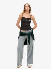 Superdry Brown Athletic Essentials Graphic 100% Cotton Button Cami - Image 4 of 7
