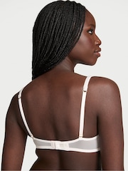 Victoria's Secret White Unlined Balcony Peony Embroidery Bra - Image 2 of 3