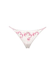 Victoria's Secret Pink & White Brazilian Peony Embroidery Knickers - Image 3 of 3
