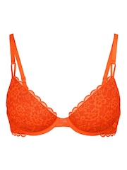 Victoria's Secret Wild Orange Unlined Demi Sexy Tee Lace Bra - Image 4 of 4