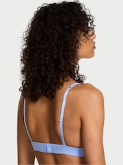 Victoria's Secret Cornflower Heather Blue Cotton Logo Bralette - Image 2 of 3