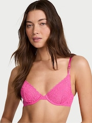 Victoria's Secret Ultra Pink Unlined Demi Sexy Tee Lace Bra - Image 1 of 3