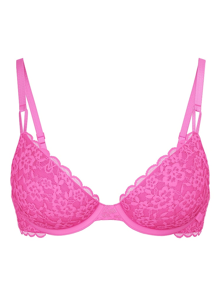Victoria's Secret Ultra Pink Unlined Demi Sexy Tee Lace Bra - Image 4 of 4
