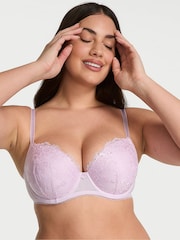 Victoria's Secret Delicate Violet Purple Lightly Lined Demi  Blossom Embroidery Bra - Image 1 of 2