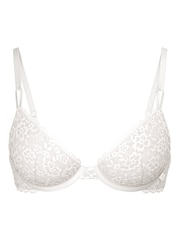 Victoria's Secret Coconut White Unlined Demi Sexy Tee Lace Bra - Image 3 of 3