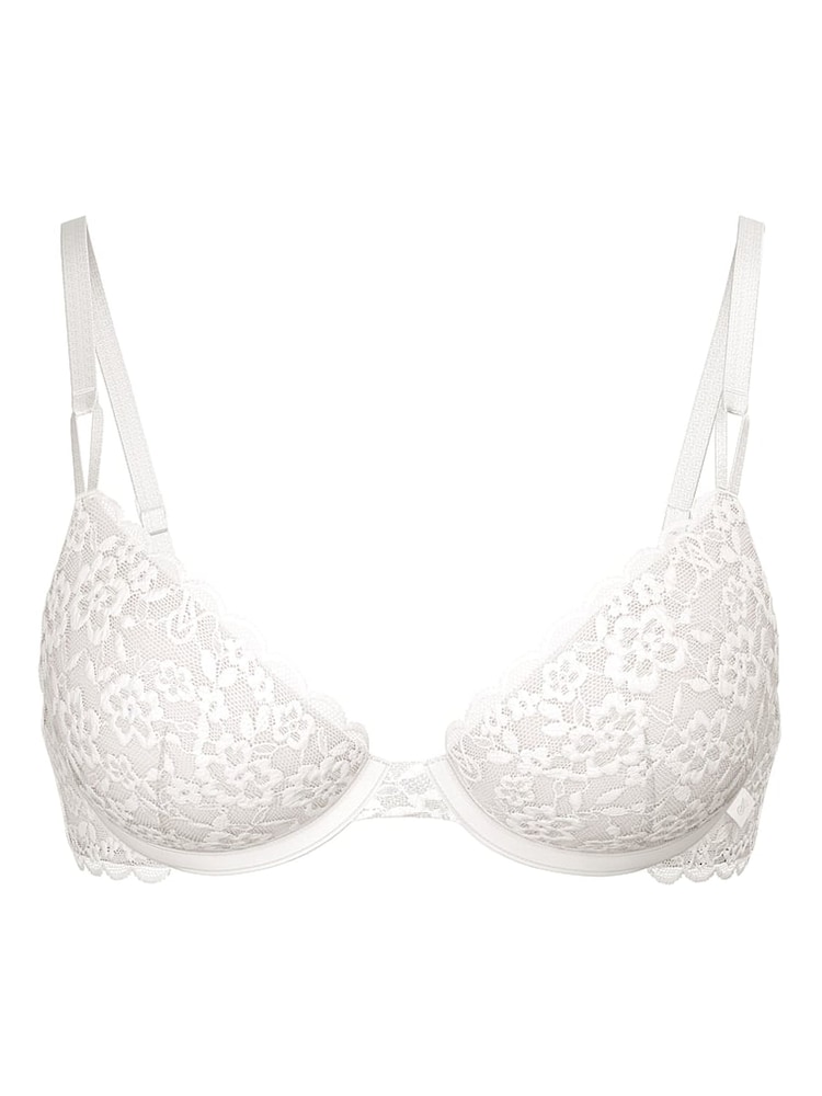 Victoria's Secret Coconut White Unlined Demi Sexy Tee Lace Bra - Image 3 of 3