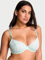 Victoria's Secret Tradewind Blue Unlined Demi Sexy Tee Lace Bra - Image 1 of 3