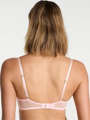 Victoria's Secret Bloom Pink Unlined Balcony Wildflower Embroidery Bra - Image 2 of 4