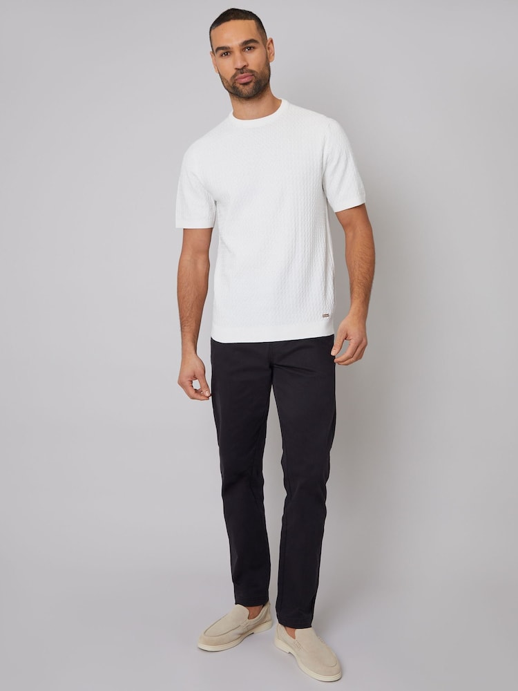 Crema - Threadbare Textured Front Knitted T-Shirt - Imagen 2 de 5 Crema - Threadbare Textured Front Knitted T-Shirt - Imagen 2 de 5