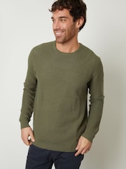 Oliva - Threadbare Crochet Knit Crew Neck Jumper - Imagen 1 de 4