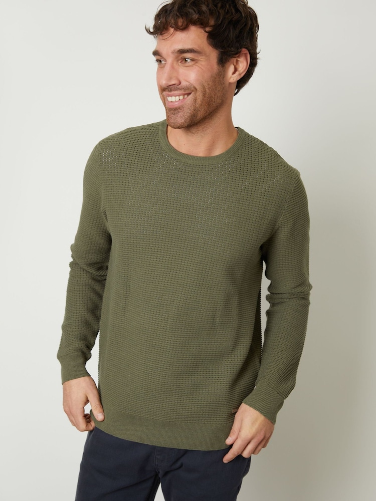 Oliva - Threadbare Crochet Knit Crew Neck Jumper - Imagen 1 de 4