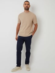 Threadbare Brown Mini Cable Knit T-Shirt - Image 3 of 4