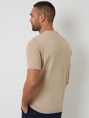 Threadbare Brown Mini Cable Knit T-Shirt - Image 4 of 4