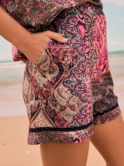 Multi Paisley Jersey Summer Shorts - Image 5 of 8